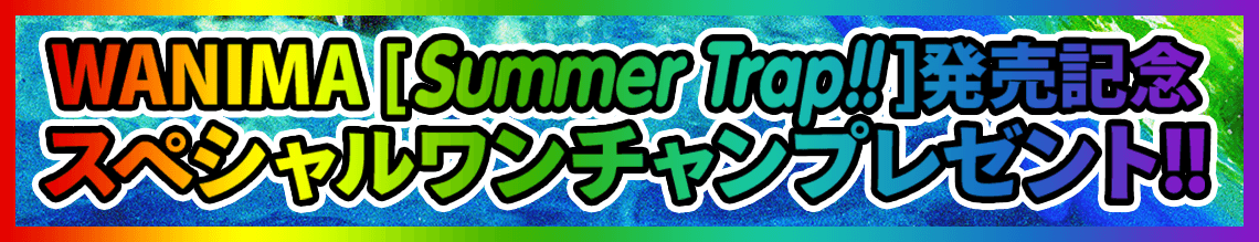 初回プレス限定 封入応募特典 WANIMA「Summer Trap!!」発売記念 スペシャルワンチャンプレゼント